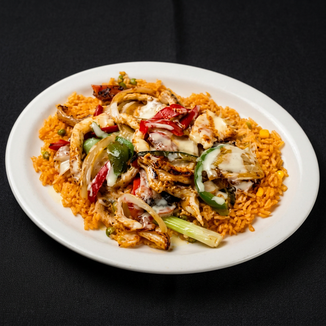 Lunch Arroz con Pollo.